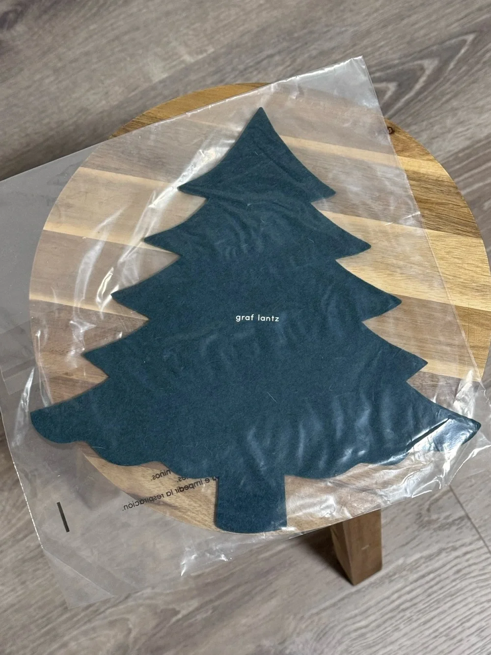 NWOT Graf Lantz Evergreen Tree Felt Trivet | Kombu Shade